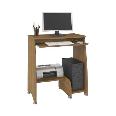Escrivaninha Para Computador Pixel Pinho Com 3 Prateleiras