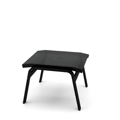 Apoio De Pé Riviera Alumínio Preto Tela Preto