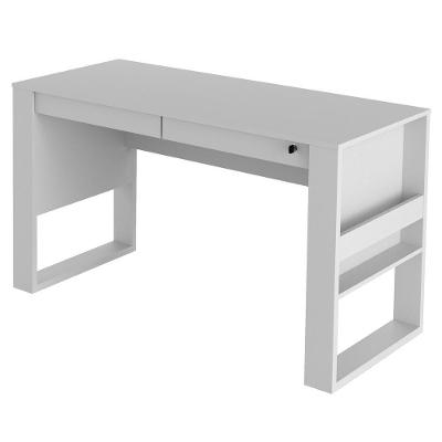 Mesa Escritório 2 Gavetas Me4144 Branco - Tecnomobili