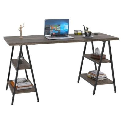 Mesa Escrivaninha 150cm Estilo Industrial Prisma Dark