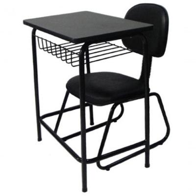 Mesa Escolar Com Cadeira De Escritório Mesa Escolar Preto