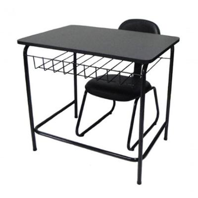 Mesa Escolar Com Cadeira De Escritório Mesa Escolar Preto