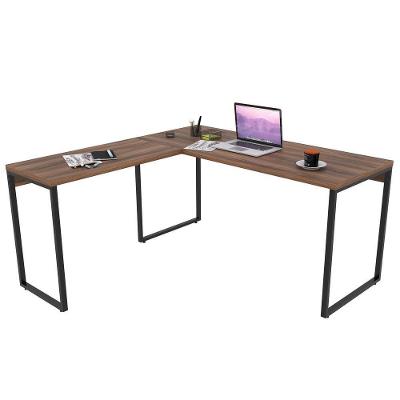 Mesa De Escritório Office Em L 150x150cm Nogal