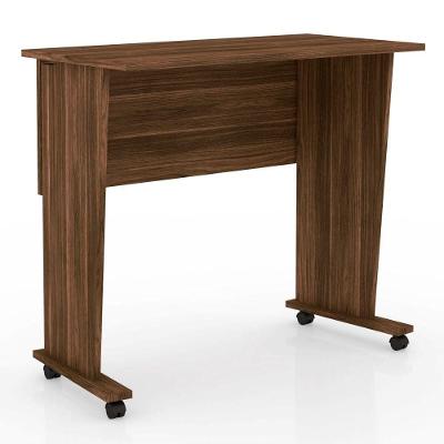 Mesa para Notebook com Rodízios Me4117 Nogal Tecno Mobili