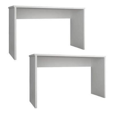 Kit 2 Mesas Para Computador Escrivaninha Gávea Branco