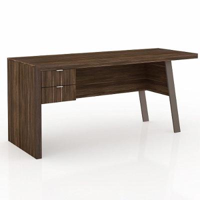 Mesa para Escritório 2 Gavetas Nogal Tecno Mobili