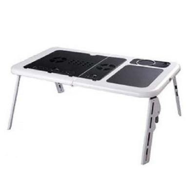 Mesa para Notebook Retrátil com Cooler Duplo e Base com Porta Copos