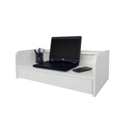 Escrivaninha Suspensa Bancada Com Gaveta Mesa Notebook Branco