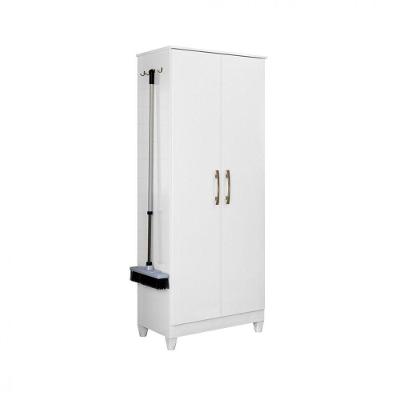 Armário Multiuso Moval Jade 2 Portas De Giro Com 4 Ganchos Branco