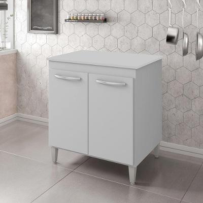 Balcao Multiuso 70cm 2 Portas 9240 Branco Mobbs Branco