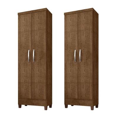 Kit Com 2 Multiuso 2 Portas Egito Malbec Incorplac