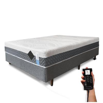 Colchão De Látex Articulado Cinza Box Queen 158x198cm