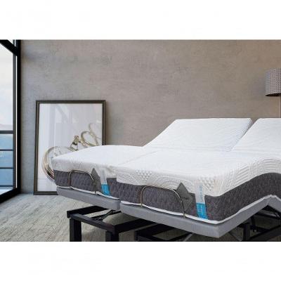 Colchão De Látex Articulado Cinza 20cm Box Solteiro 88x188cm