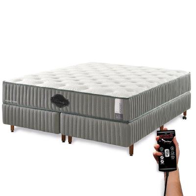 Colchão De Látex Firme Box E Kit Spa Solteiro 88x188cm
