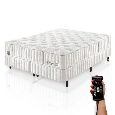 Colchão De Látex Médio Box E Kit Spa Casal 138x188cm