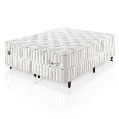 Colchão De Látex Médio Box E Kit Spa Solteiro 88x188cm