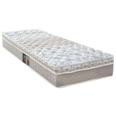Colchão Solteiro Mola Class Pocket Euro 96X203X25Cm Branco/Bege - Castor
