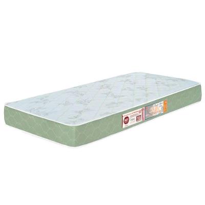 Colchão Solteiro Sleep Max Espuma D33 78X188X18Cm Branco/Verde - Castor