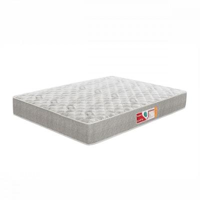 Colchão Casal Turquesa D33 138x188x14 Cinza E Branco Prorelax Cinza Com Branco