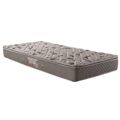Colchão Solteiro Espuma Compact Ag 65 / Fort Black Pillow Top (88x188x22) - Herval