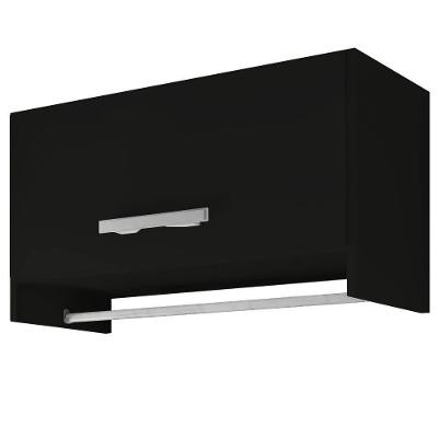 Armário Multiuso Aéreo Cabideiro Grécia L03 Preto