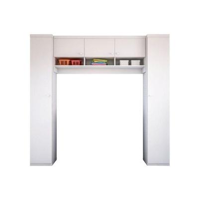 Kit de Armários Multiuso Lavanderia 05 Portas Branco Phoenix