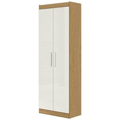 Armário Multiuso Com 2 Portas E 4 Prateleiras Cor Atacama Off White Aramóveis