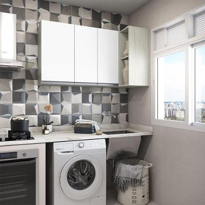 Lavanderia 2 Peças Lis Crema Com Branco Mat Crema Com Branco