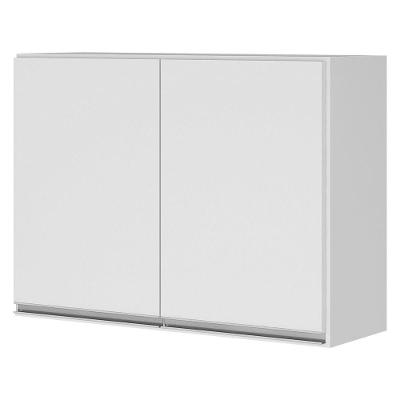 Kit Com 02 Armários Aéreo 80cm 100% Mdf Branco