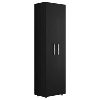 Armário Lavanderia Multiuso Beatriz 2 Portas Preto Fosco - Desk Design