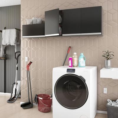 Kit Com 02 Armários Aéreo 120cm E 80cm 100% Mdf Preto
