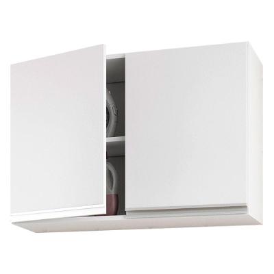 Armário De Parede 80cm Com 02 Portas 100% Mdf Branco
