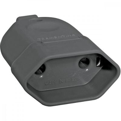 Plugue Fêmea 2p 10 A 250 V Tramontina Preto
