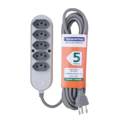 Extensão Múltipla 5 Tomadas 2p+t 10 A 250 V Tramontina 5 M