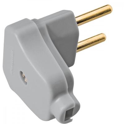 Plugue Angular 2p 10 A 250 V Tramontina Cinza