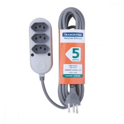 Extensão Múltipla 3 Tomadas 2p+t 10 A 250 V Tramontina 5M