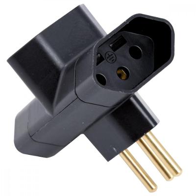 Plugue T 2p+t 250 V 10 A Tramontina Preto