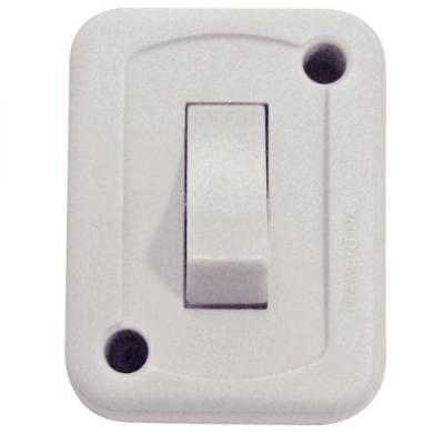 Interruptor de Sobrepor com 1 Tecla Simples 10A 250V