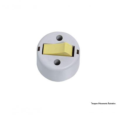 Interruptor Tecla Simples Sobrepor Cz 8100 C/12Pcs
