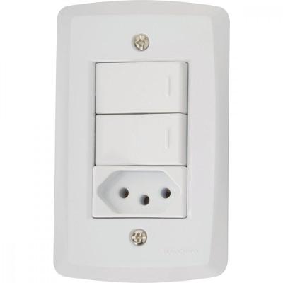 Conj 4x2 2 Inte Paralelos 10 A 250 V 1 Tomada 2p+t 20 A 250V
