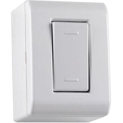 Caixa de Sobrepor c/ 1 Interrup Paralelo 10A 250V Tramontina