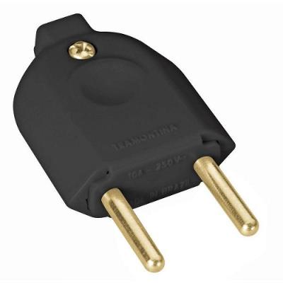 Plugue Macho 2p 250 V 10 A Tramontina Preto