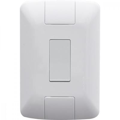Conjunto 4X2 Com 1 Interruptor Paralelo Aria 6 A 250V Branco