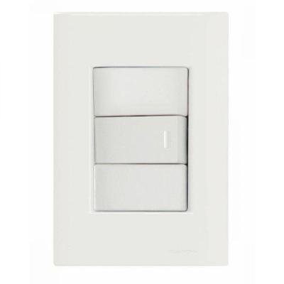 Conjunto 4X2 Com 1 Interruptor Paralelo 10 A 250V Giz Branco