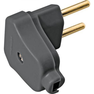 Plugue Angular Tramontina 2p 10 A 250 V Tramontina Preto