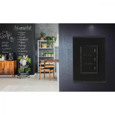Placa 3 Postos 4x2 Tramontina Liz Grafite