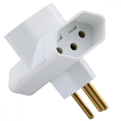 Plugue T 2p+t 250 V 10 A Tramontina Branco