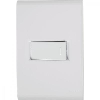 1 Interruptor Simples Horizontal Liz 10 A 250v Branco