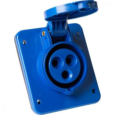 Tomada de Embutir Industrial 2p+t 32 A 220-250 Vca 6 H