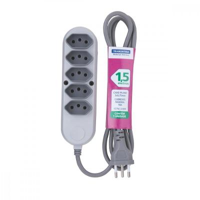 Extensão Múltipla 5 Tomadas 2p+t 10 A 250 V Tramontina 1,5 M